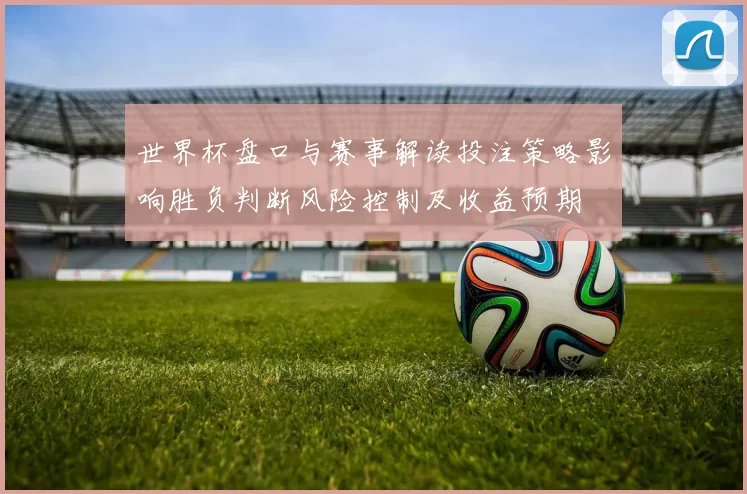 世界杯盘口与赛事解读投注策略影响胜负判断风险控制及收益预期