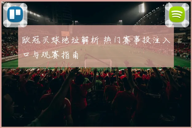 欧冠买球地址解析 热门赛事投注入口与观赛指南